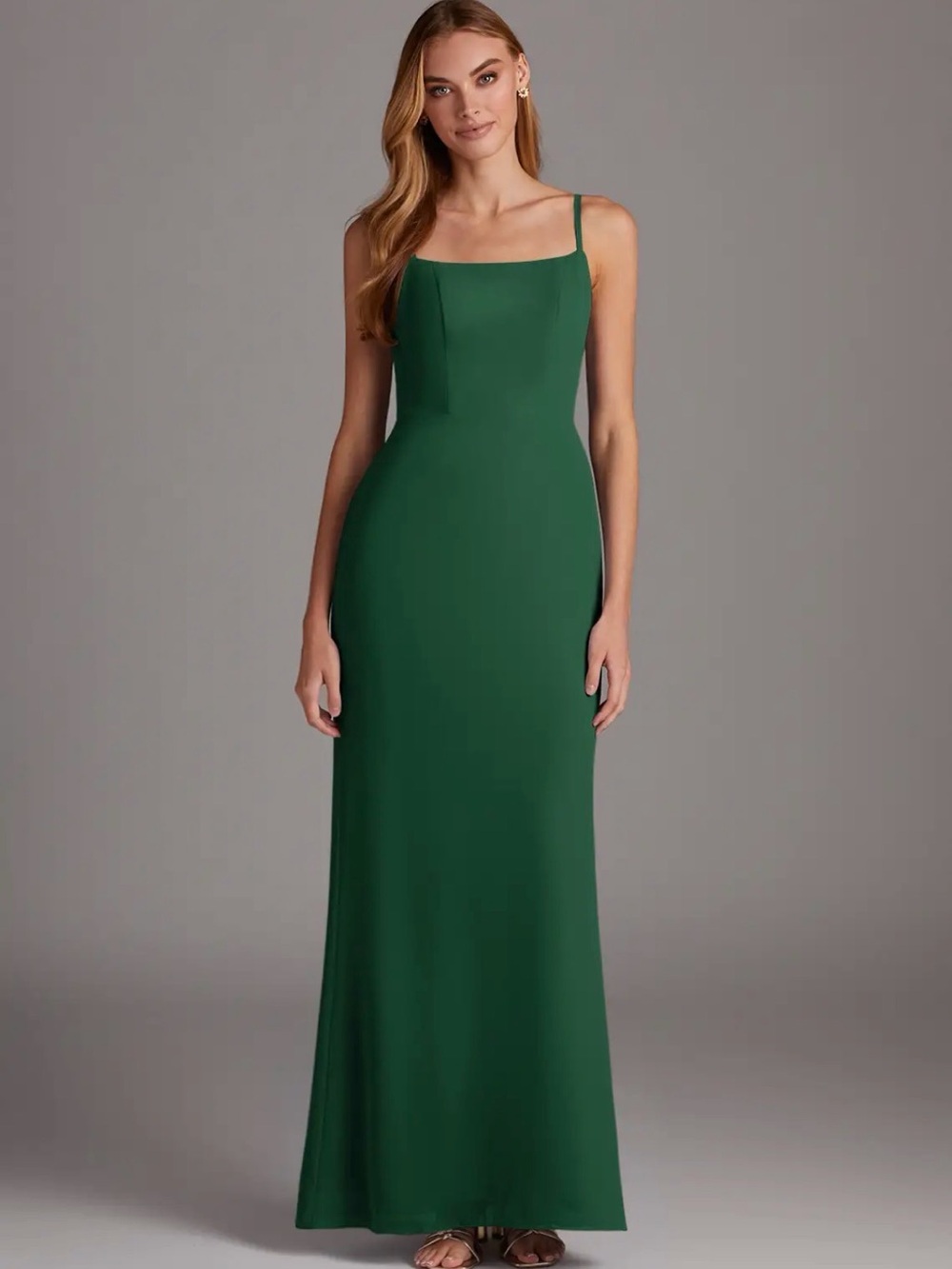 Azazie Dark Green Tayla wedding Guest or Bridesmaid Dress